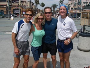 Dean Karnazes, Wendy and Chuck Goetschel, Greg Hardesty